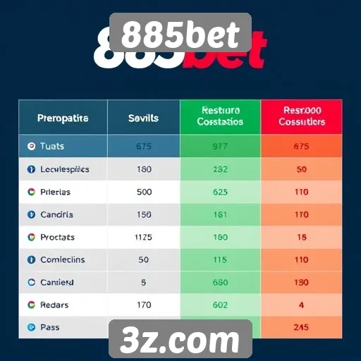 Comparativo entre 885bet e concorrentes no mercado